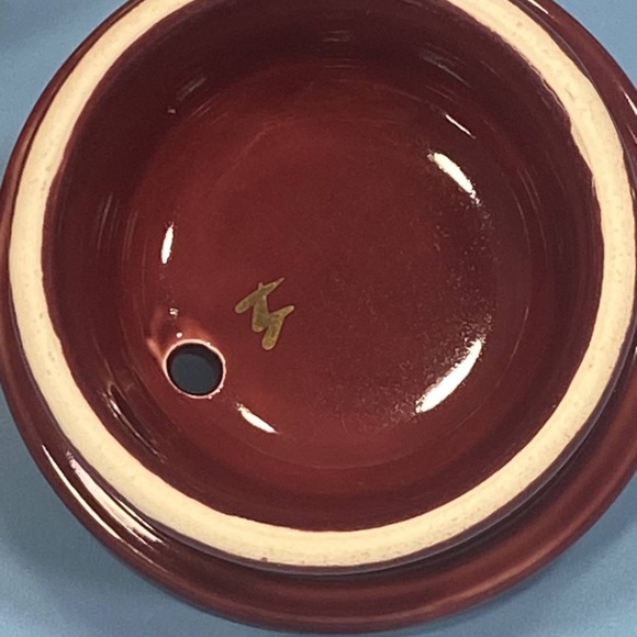 Vintage Sudlow's Burslem Oxblood Red and Gold Teapot - Picture 5 of 6